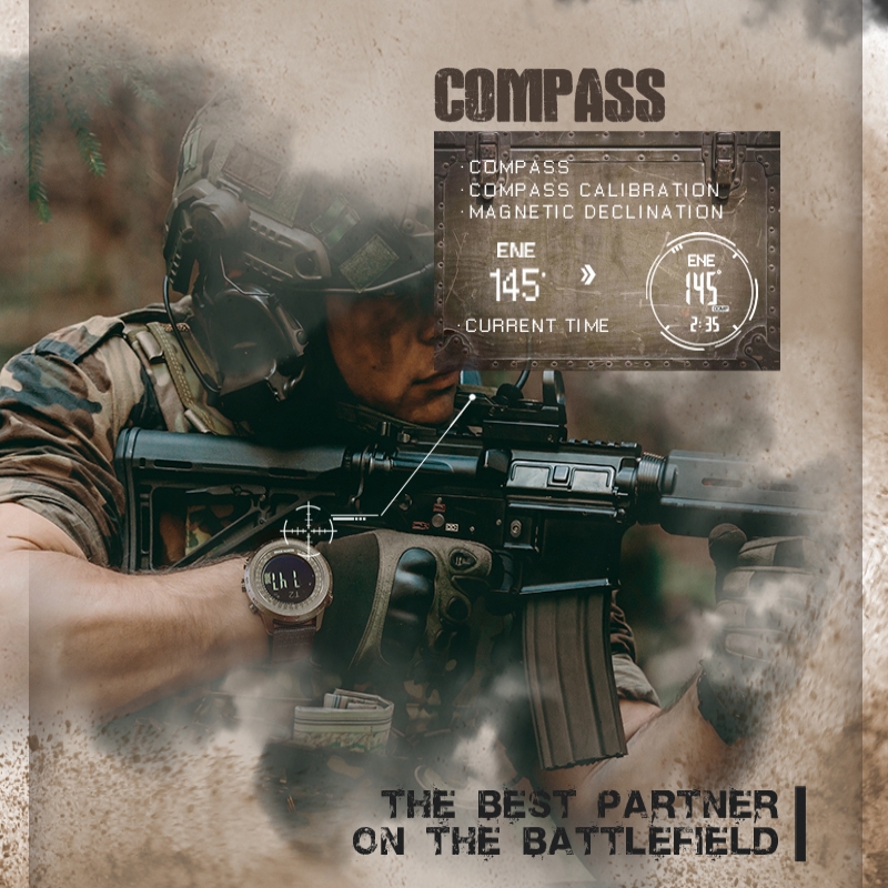 NORTH EDGE DESERT Men Digital  - Altimeter Compass Watch recension och pris